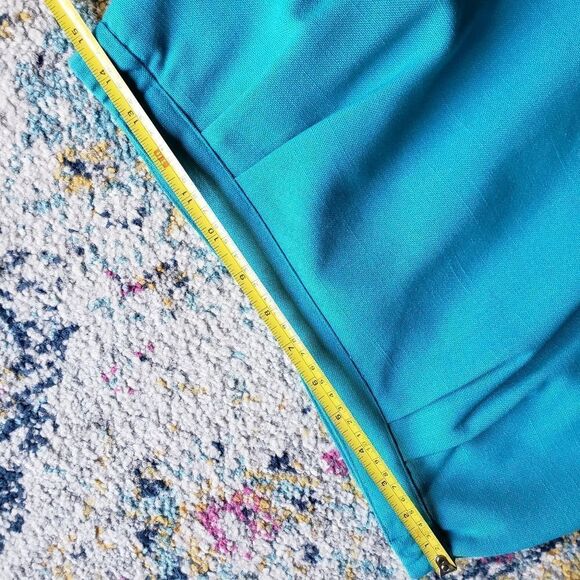 VINTAGE blue high waisted skirt size 16 - Picture 4 of 8